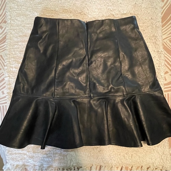 Vegan Leather Mini Skirt - Picture 2 of 2